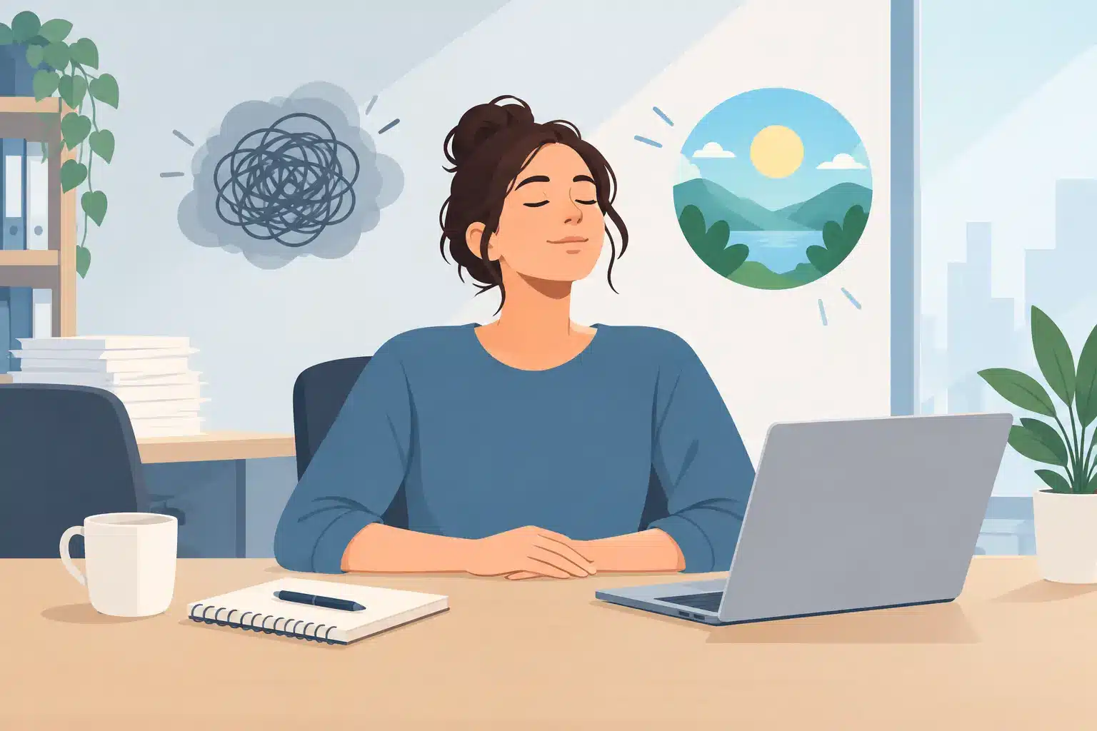 How to Calm Work Stress Without Pushing Through